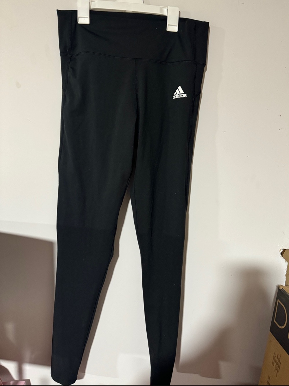 adidas Black Kids Logo Leggings